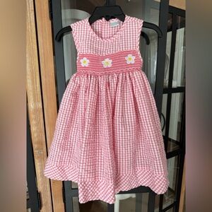 NWT Edgehill Collection smocked dress toddler baby girl bloomers daisy bow